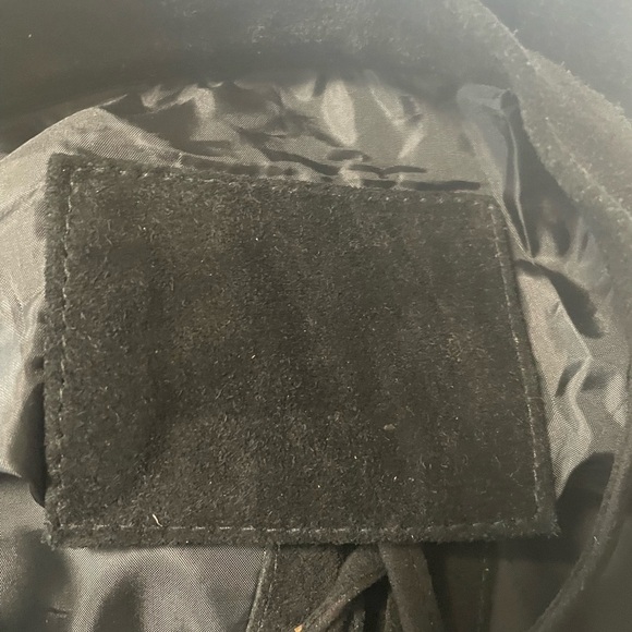 Free People Wild West Embroidered Suede Mini Skirt in Black and Gold. X-Small - Picture 12 of 12